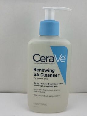 CeraVe RENEWING SA CLEANSER For Normal Skin, 8 fl oz New Sealed